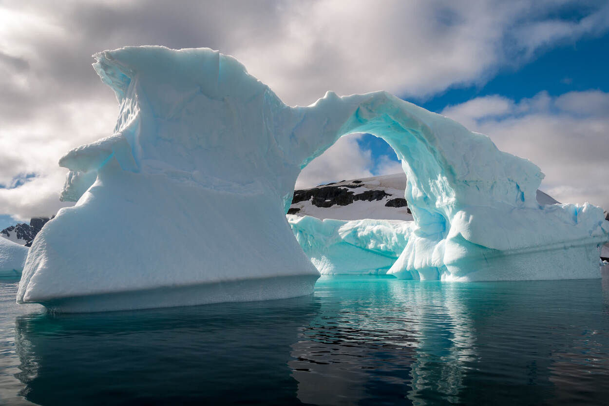 Foto van smeltend ijs op Antarctica