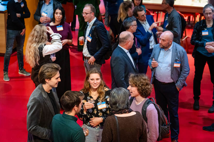 Netwerken in de pauze tijdens het Deltacongres