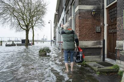 Decoratieve foto van wateroverlast in Limburg